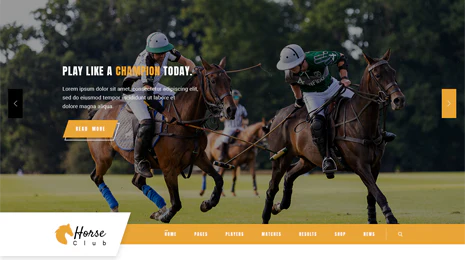 Horse Club WordPress Theme