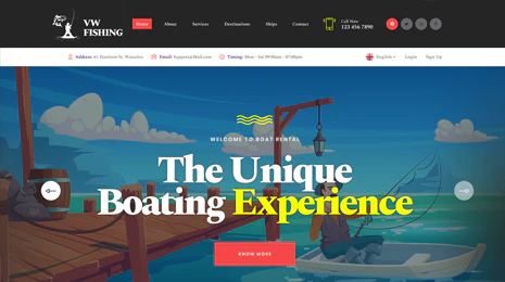 Fishing WordPress Theme